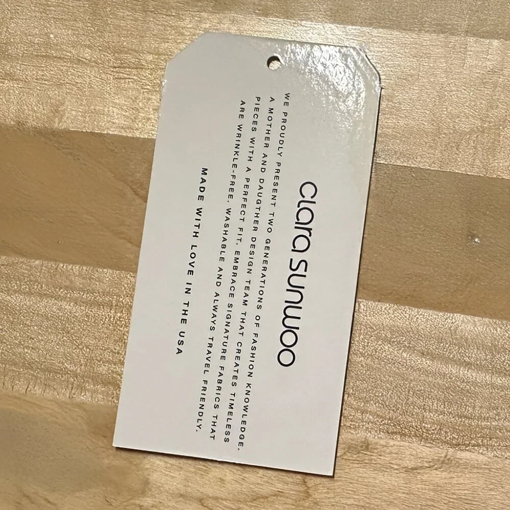 NWT Clara Sunwoo Brilliant Blue V-Neck Front Tie Sleeveless Soft Knit Top (Med) - Picture 8 of 8